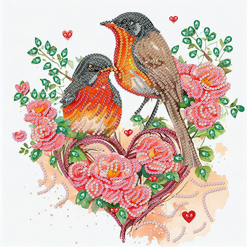 Sparrow 30*30CM (canvas) Partial Special-Shaped Drill Diamond Painting