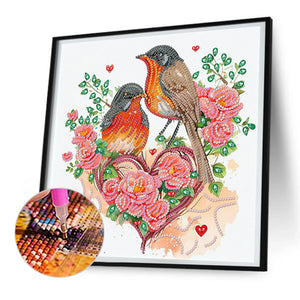 Sparrow 30*30CM (canvas) Partial Special-Shaped Drill Diamond Painting