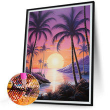 Load image into Gallery viewer, Coconut Beach 30*40CM (canvas) Full Square AB Drill Diamond Painting
