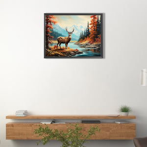 Forest Fawn 40*30CM (canvas) Full Square AB Drill Diamond Painting