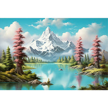 Load image into Gallery viewer, Snow Mountain 60*40CM (canvas) Full Round Drill Diamond Painting
