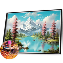 Load image into Gallery viewer, Snow Mountain 60*40CM (canvas) Full Round Drill Diamond Painting
