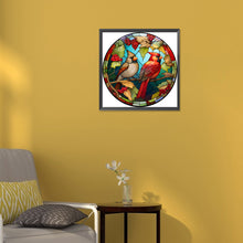 Load image into Gallery viewer, Glass Painting Cardinal 30*30CM (canvas) Full Round Drill Diamond Painting
