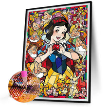 Load image into Gallery viewer, Snow White Glass Painting 50*60CM (canvas) Full Round Drill Diamond Painting
