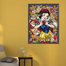 Load image into Gallery viewer, Snow White Glass Painting 50*60CM (canvas) Full Round Drill Diamond Painting
