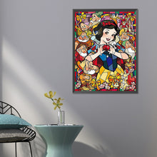 Load image into Gallery viewer, Snow White Glass Painting 50*60CM (canvas) Full Round Drill Diamond Painting
