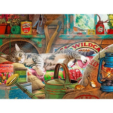 Load image into Gallery viewer, Lazy Cat 40*30CM (canvas) Full Square Drill Diamond Painting
