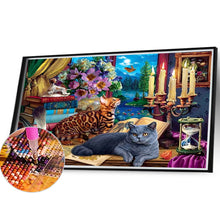 Load image into Gallery viewer, Lazy Cat 40*30CM (canvas) Full Square Drill Diamond Painting
