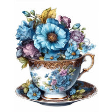 Load image into Gallery viewer, Teacup Bouquet 30*40CM (canvas) Full Round Drill Diamond Painting
