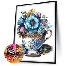 Load image into Gallery viewer, Teacup Bouquet 30*40CM (canvas) Full Round Drill Diamond Painting
