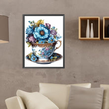 Load image into Gallery viewer, Teacup Bouquet 30*40CM (canvas) Full Round Drill Diamond Painting
