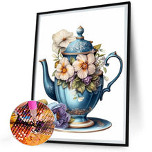 Load image into Gallery viewer, Teacup Bouquet 30*40CM (canvas) Full Round Drill Diamond Painting
