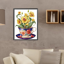 Load image into Gallery viewer, Teacup Bouquet 30*40CM (canvas) Full Round Drill Diamond Painting
