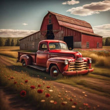 Load image into Gallery viewer, Red Classic Car 30*30CM (canvas) Full Round Drill Diamond Painting
