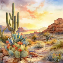 Load image into Gallery viewer, Cactus Flower 30*30CM (canvas) Full Round Drill Diamond Painting
