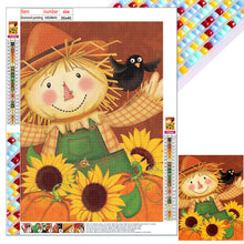 Load image into Gallery viewer, Sunflower Scarecrow 30*40CM (canvas) Full Square Drill Diamond Painting
