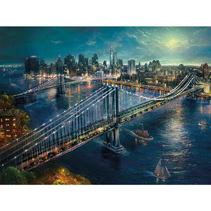 Bridge 40*30CM (canvas) Full Square Drill Diamond Painting