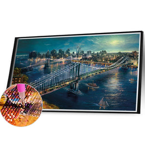 Bridge 40*30CM (canvas) Full Square Drill Diamond Painting