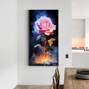 Texture Rose 40*70CM (canvas) Full Round Drill Diamond Painting