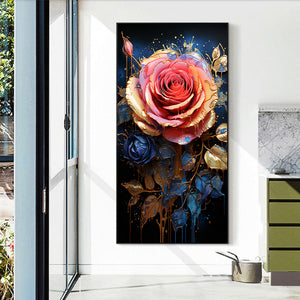 Texture Rose 40*70CM (canvas) Full Round Drill Diamond Painting