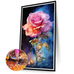 Texture Rose 40*70CM (canvas) Full Round Drill Diamond Painting