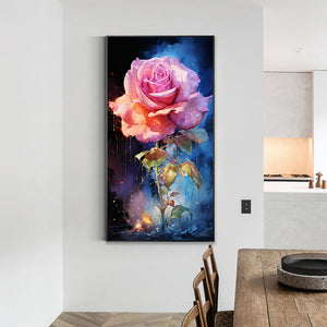 Texture Rose 40*70CM (canvas) Full Round Drill Diamond Painting