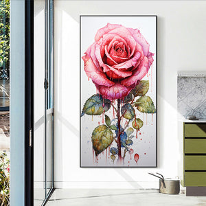 Texture Rose 40*70CM (canvas) Full Round Drill Diamond Painting