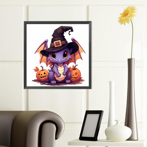 Halloween Pterosaur 40*40CM (canvas) Full Round Drill Diamond Painting