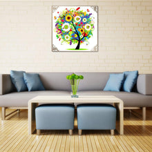 Load image into Gallery viewer, Four Seasons Tree Dimond Summer 30x30cm(canvas) partial round drill diamond painting
