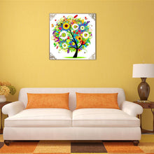 Load image into Gallery viewer, Four Seasons Tree Dimond Summer 30x30cm(canvas) partial round drill diamond painting
