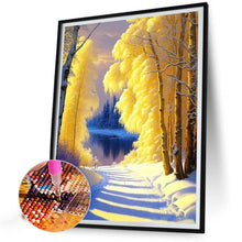 Load image into Gallery viewer, Winter Woods 40*50CM (canvas) Full Round AB Drill Diamond Painting
