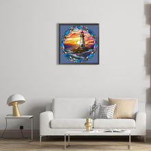 Load image into Gallery viewer, Lighthouse 40*40CM (canvas) Full Round Drill Diamond Painting
