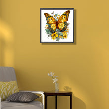 Load image into Gallery viewer, Orange Butterfly 40*40CM (canvas) Full Round Drill Diamond Painting
