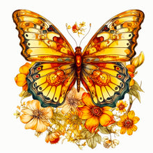 Load image into Gallery viewer, Yellow Butterfly 40*40CM (canvas) Full Round Drill Diamond Painting
