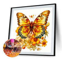 Load image into Gallery viewer, Yellow Butterfly 40*40CM (canvas) Full Round Drill Diamond Painting
