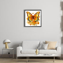 Load image into Gallery viewer, Yellow Butterfly 40*40CM (canvas) Full Round Drill Diamond Painting
