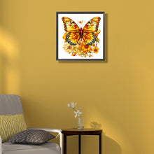 Load image into Gallery viewer, Yellow Butterfly 40*40CM (canvas) Full Round Drill Diamond Painting
