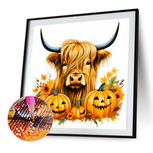 Load image into Gallery viewer, Ox And Two Pumpkins 40*40CM (canvas) Full Round Drill Diamond Painting
