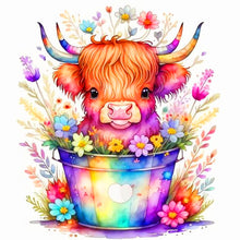 Load image into Gallery viewer, Color Bucket Small Consumption Cattle 40*40CM (canvas) Full Round Drill Diamond Painting
