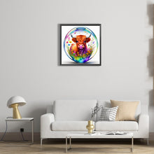 Load image into Gallery viewer, The Cow In The Crystal Ball 40*40CM (canvas) Full Round Drill Diamond Painting
