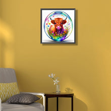 Load image into Gallery viewer, The Cow In The Crystal Ball 40*40CM (canvas) Full Round Drill Diamond Painting
