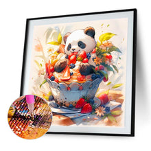 Load image into Gallery viewer, Pandas On The Ai Cake 40*40CM (canvas) Full Round Drill Diamond Painting
