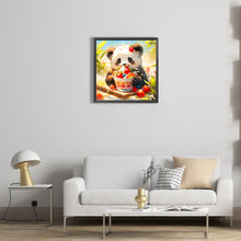 Load image into Gallery viewer, Ai Panda Eating Cake 40*40CM (canvas) Full Round Drill Diamond Painting
