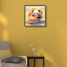 Load image into Gallery viewer, Ai Curious Panda 40*40CM (canvas) Full Round Drill Diamond Painting
