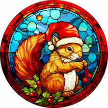 Load image into Gallery viewer, Christmas Squirrel 40*40CM (canvas) Full Round Drill Diamond Painting
