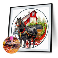 Load image into Gallery viewer, Christmas Horse 40*40CM (canvas) Full Round Drill Diamond Painting
