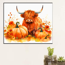 Load image into Gallery viewer, Cow And Pumpkin 60*50CM (canvas) Full Round Drill Diamond Painting
