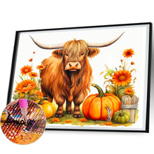 Load image into Gallery viewer, Cow And Pumpkin 60*50CM (canvas) Full Round Drill Diamond Painting
