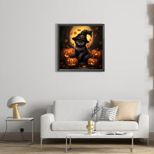 Load image into Gallery viewer, Halloween Black Cat 40*40CM (canvas) Full Square Drill Diamond Painting
