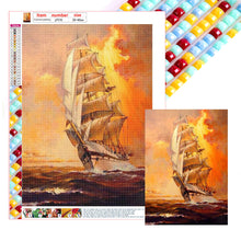 Load image into Gallery viewer, Sea Sailing Boat 30*40CM (canvas) Full Square Drill Diamond Painting
